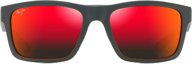 Dark Grey With Brick Red/Hawaii Lava