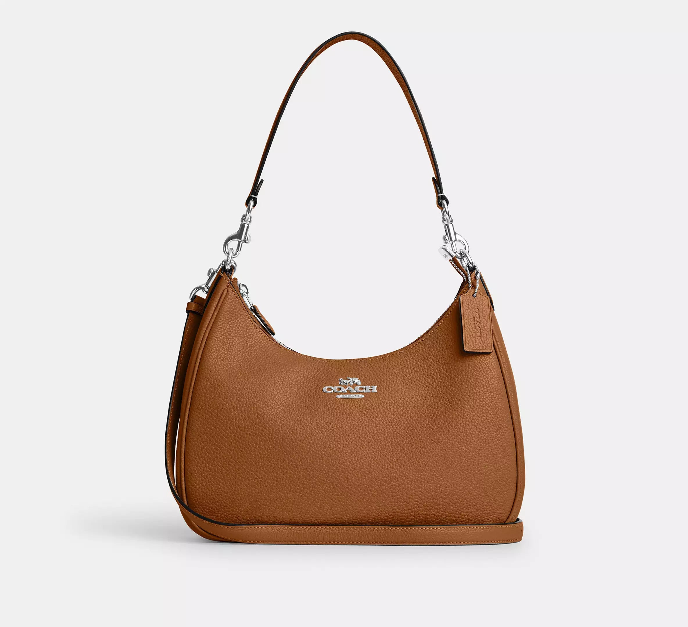 pebbled leather/Silver/Light Saddle