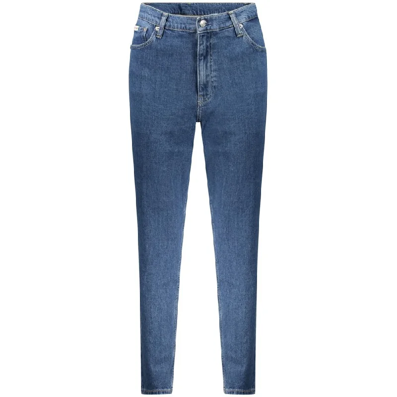 Calvin Klein Blue Cotton Jeans & Pant