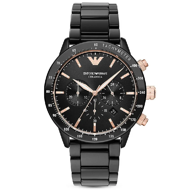 Emporio Armani AR70002 Mario Ceramic Men's Watch