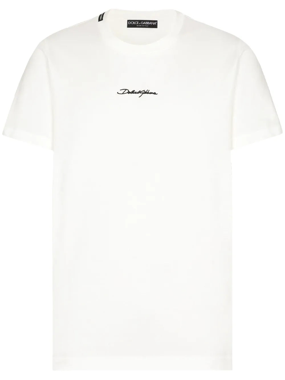 Dolce & Gabbana Signature Logo Patch T-Shirt White