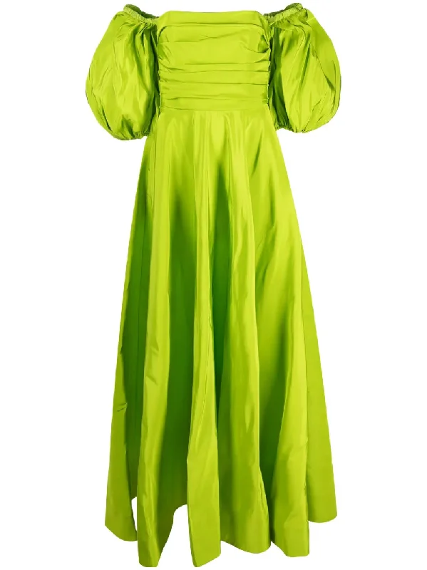 Valentino Garavani Off-Shoulder Floor-Lentgh Dress