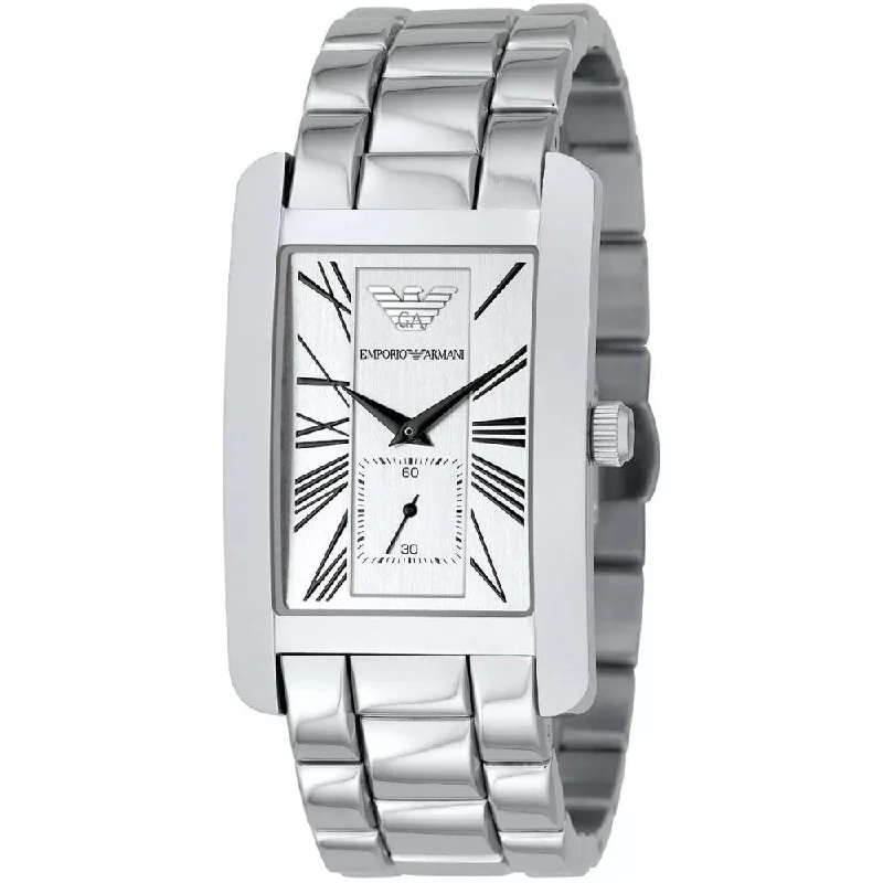 Emporio Armani AR0145 Classic White Dial Men's Watch