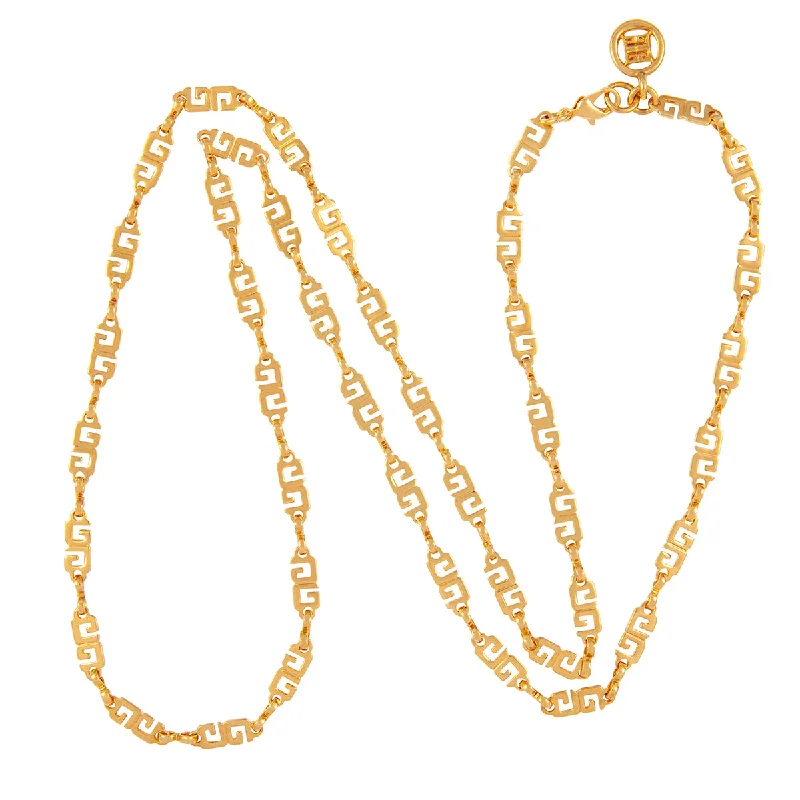 1980s Givenchy G Link Necklace