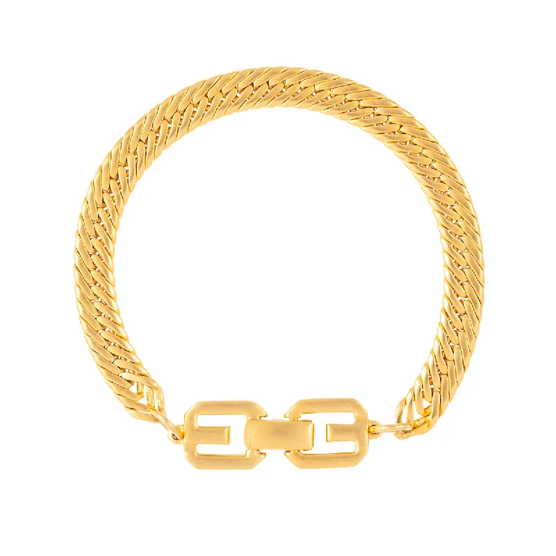 1980s Vintage Givenchy Golden Weave Bracelet
