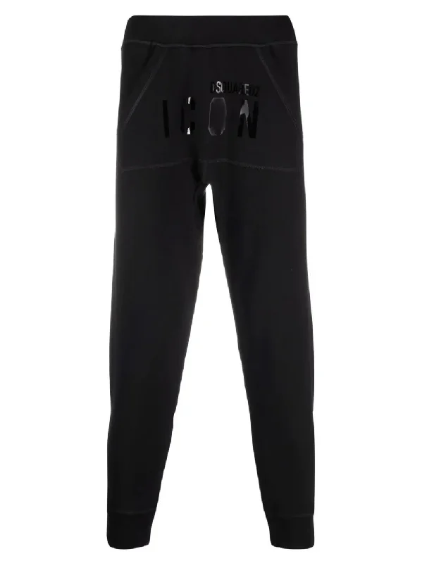 Dsquared Icon Shine Tonal Sweatpants Black
