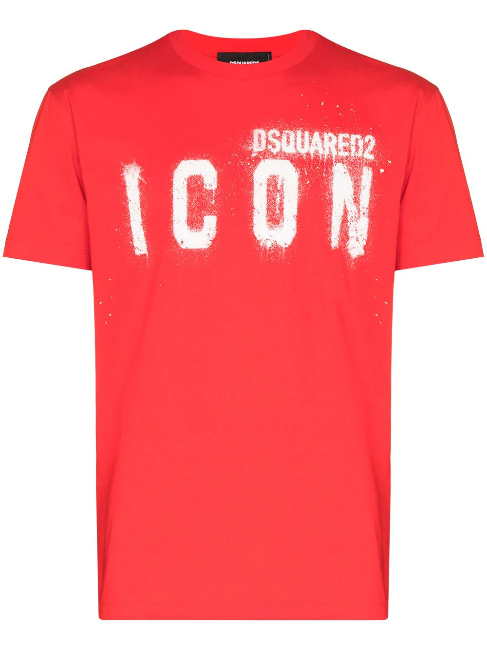 Dsquared2 Icon Spray Logo T-Shirt Red