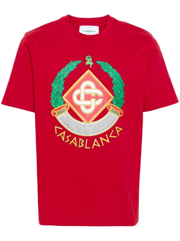 Casablanca Crest T-Shirt Red