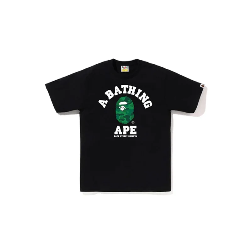 Bape Store Shibuya Camo College Tee Black Green