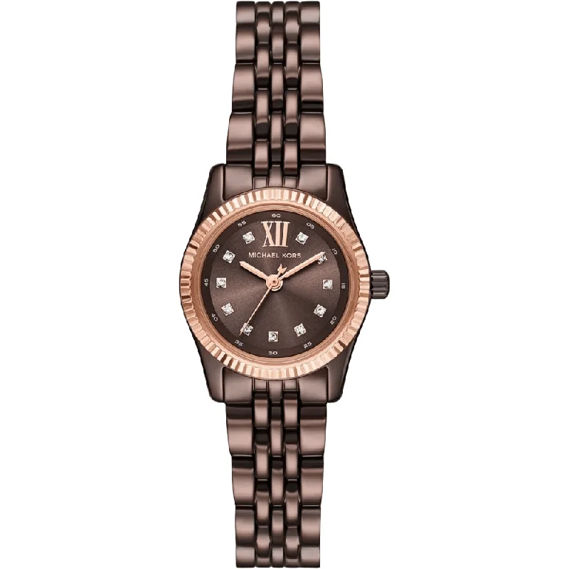 Michael Kors MK4844 Lexington Brown Dial Ladies Watch