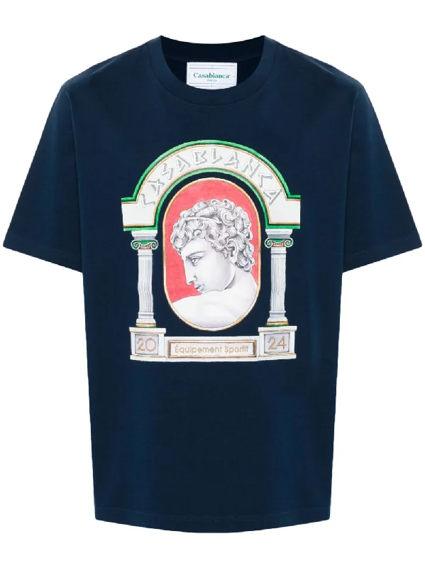 Casablanca La Medaille T-Shirt Navy