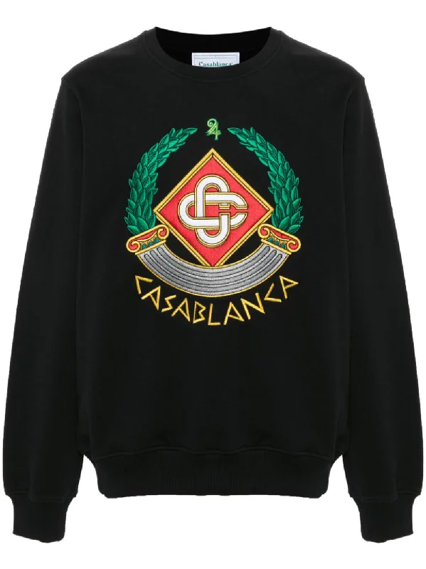 Casablanca Crest Sweatshirt Black