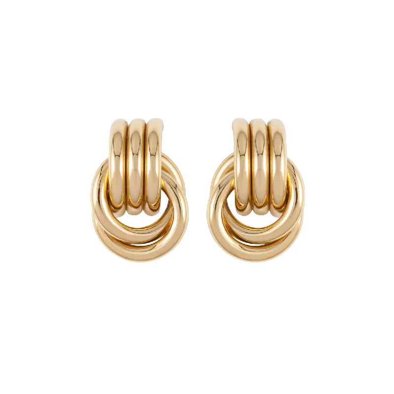 1980s Vintage Givenchy Tubular Knot Earrings