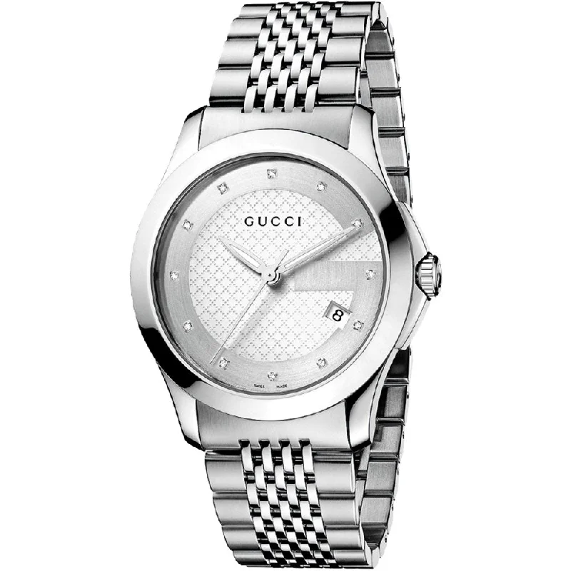 Gucci YA126404 G-Timeless Silver Dial Men's Watch