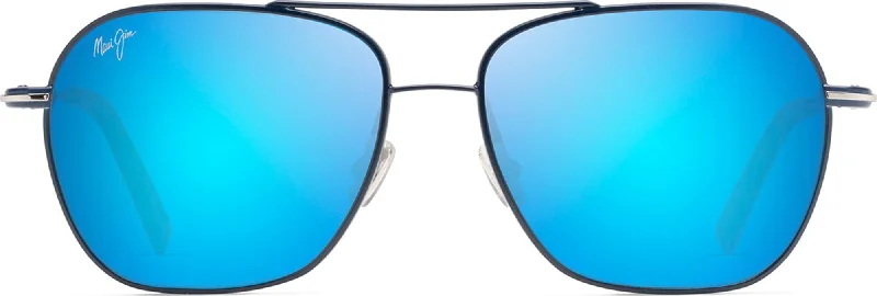 Dark Navy Silver Stripe w/Blue Hawaii Lens