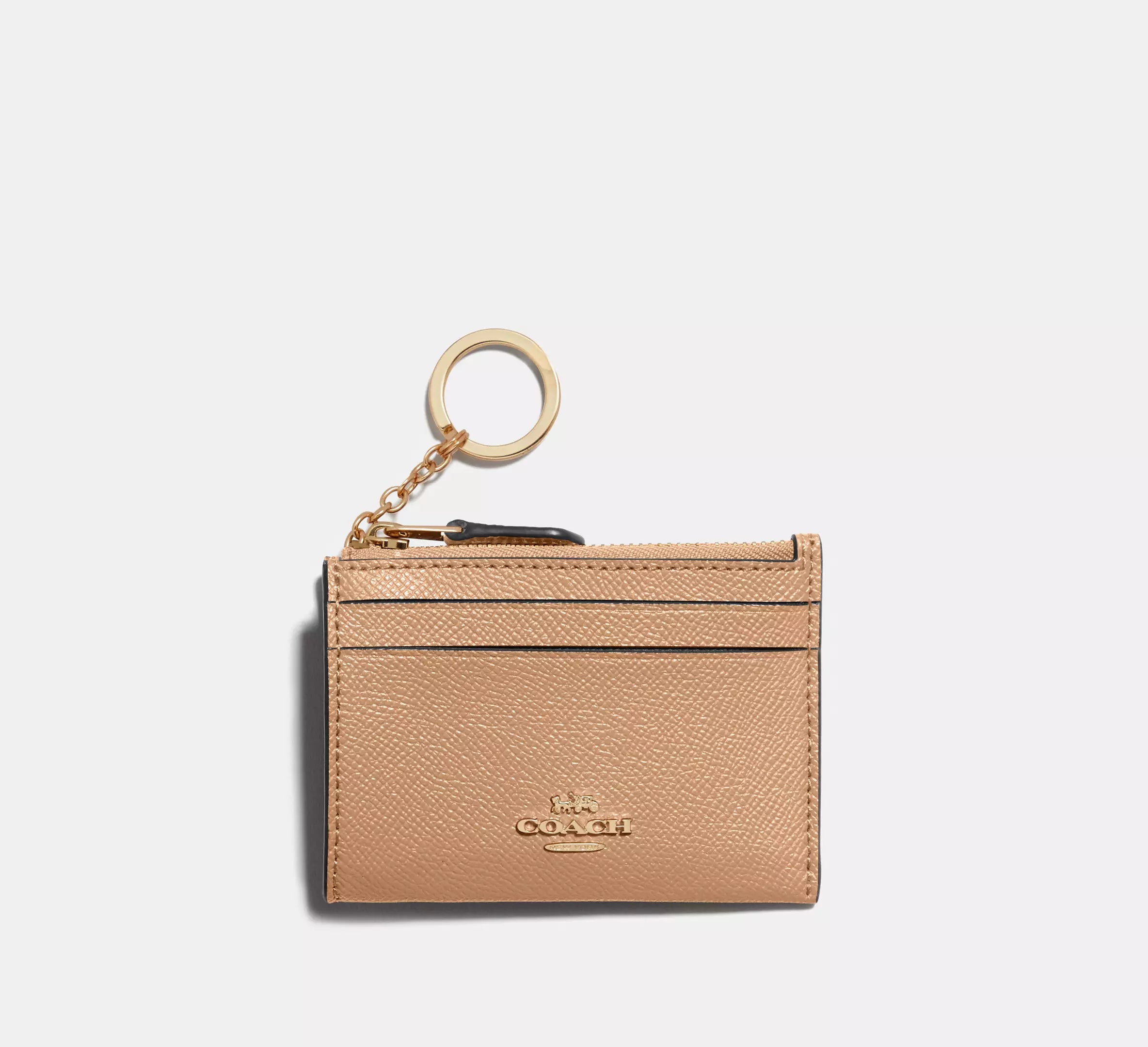 crossgrain leather/Gold/Taupe