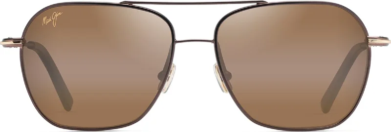 Dark Brown Gold Stripe w/HCL Bronze Lens