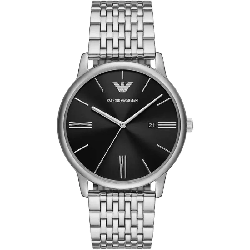 Emporio Armani AR11600 Minimalist Three-Hand Date Men’s Watch
