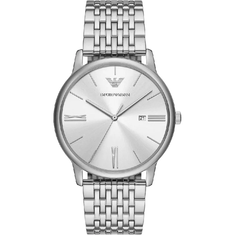 Emporio Armani AR11599 Minimalist Three-Hand Date Men’s Watch
