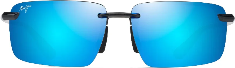 Shiny Black/Blue Hawaii Mirror