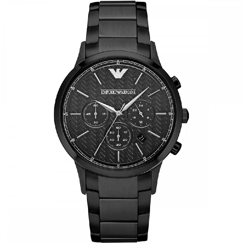 Emporio Armani AR2485 Men's Black Metal Watch