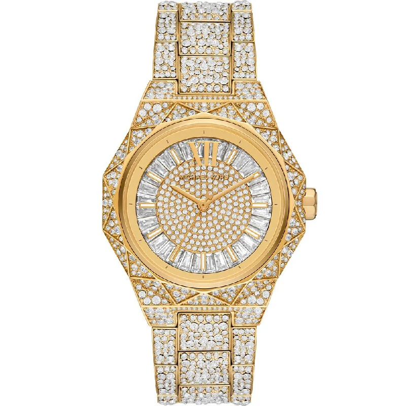 Michael Kors MK7398 Raquel Pave Gold-Tone Ladies Watch