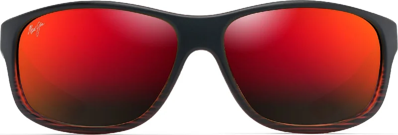 Burgundy Stripe/hawaii Lava Lens