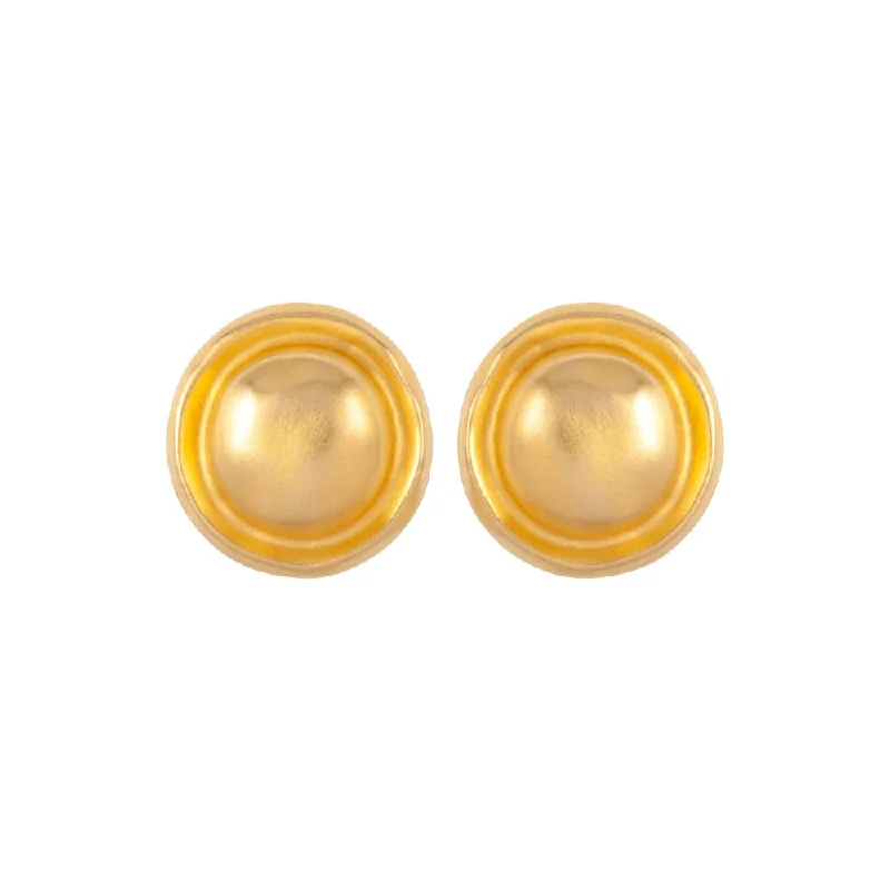 1980s Vintage Givenchy Round Clip-On Earrings