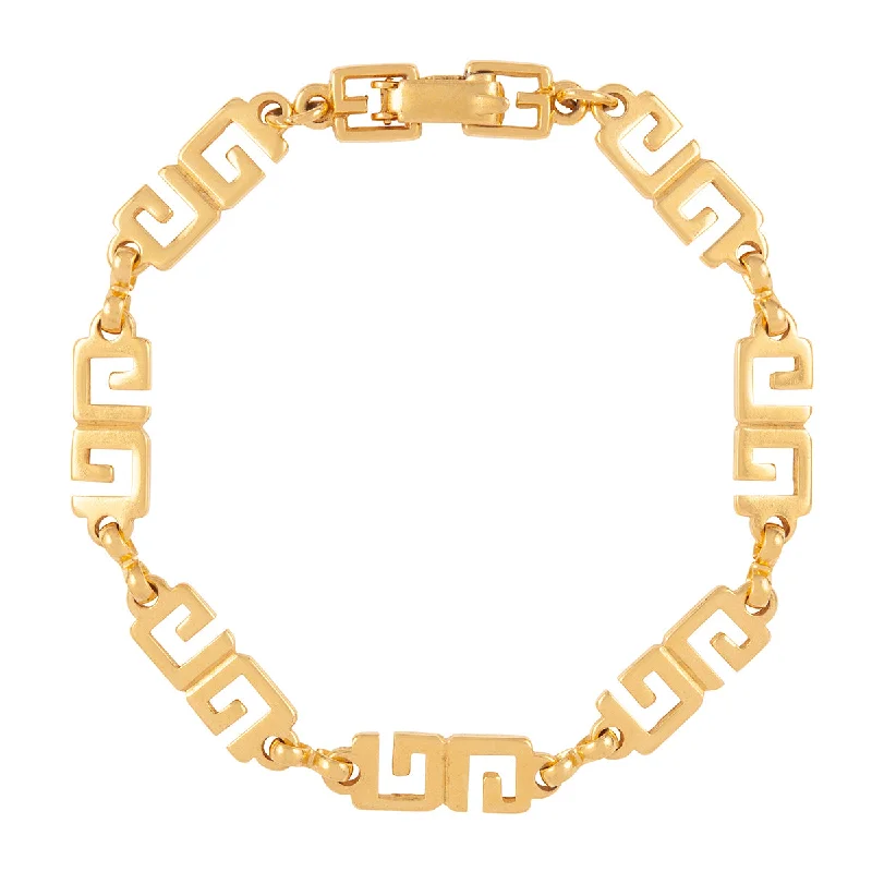 1980s Vintage Givenchy 'G' Logo Bracelet