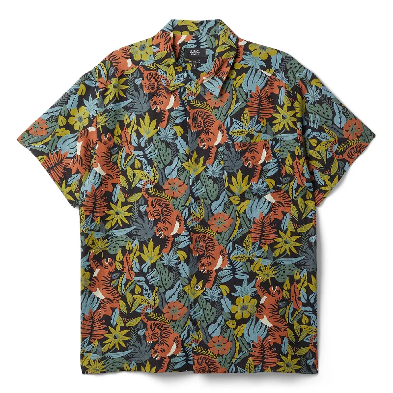 A.P.C. Roy Tropical Print Vacation Shirt (Multi)