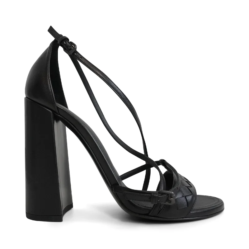 Bottega Veneta Block Heel Sandals - Women's 38
