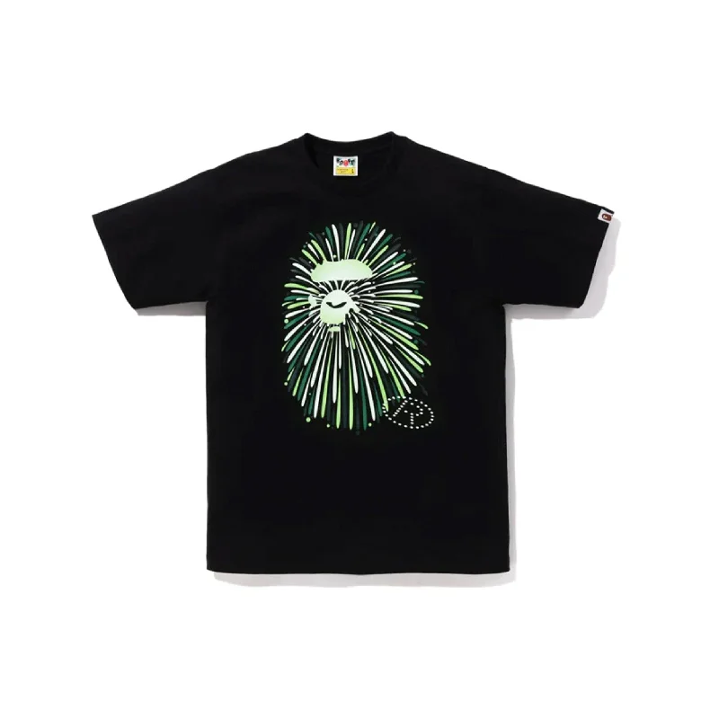 Bape Head Firework Tee Black/Green