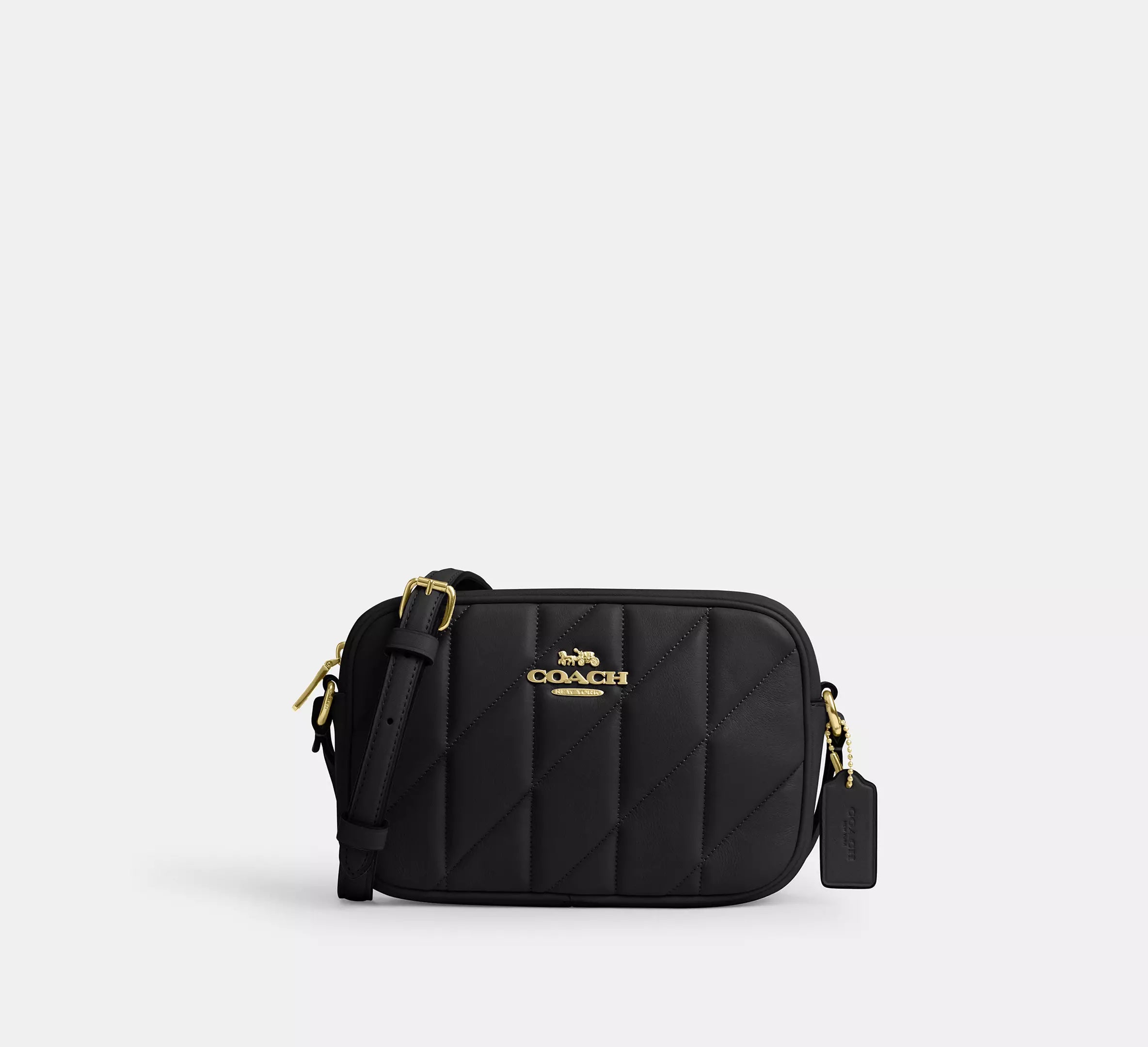 pebbled leather/Gold/Black