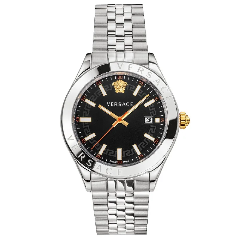 Versace VEVK00420 Hellenyium Black Dial Men's Watch