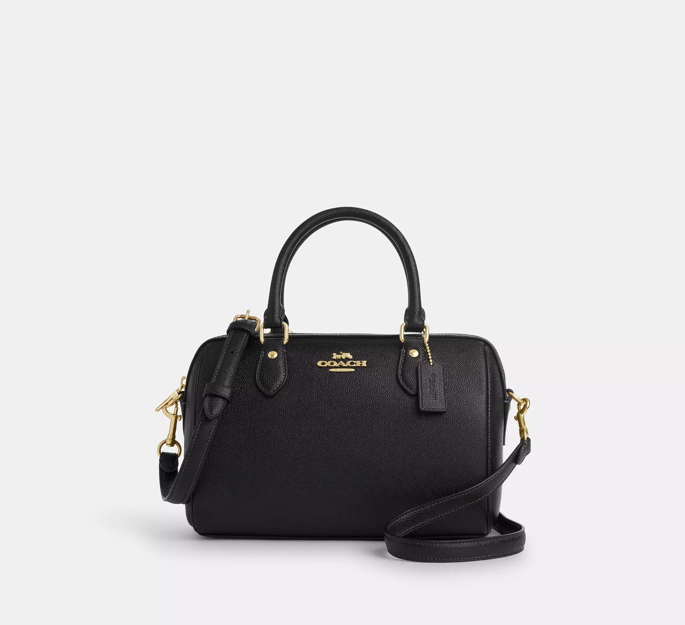 crossgrain leather/Gold/Black