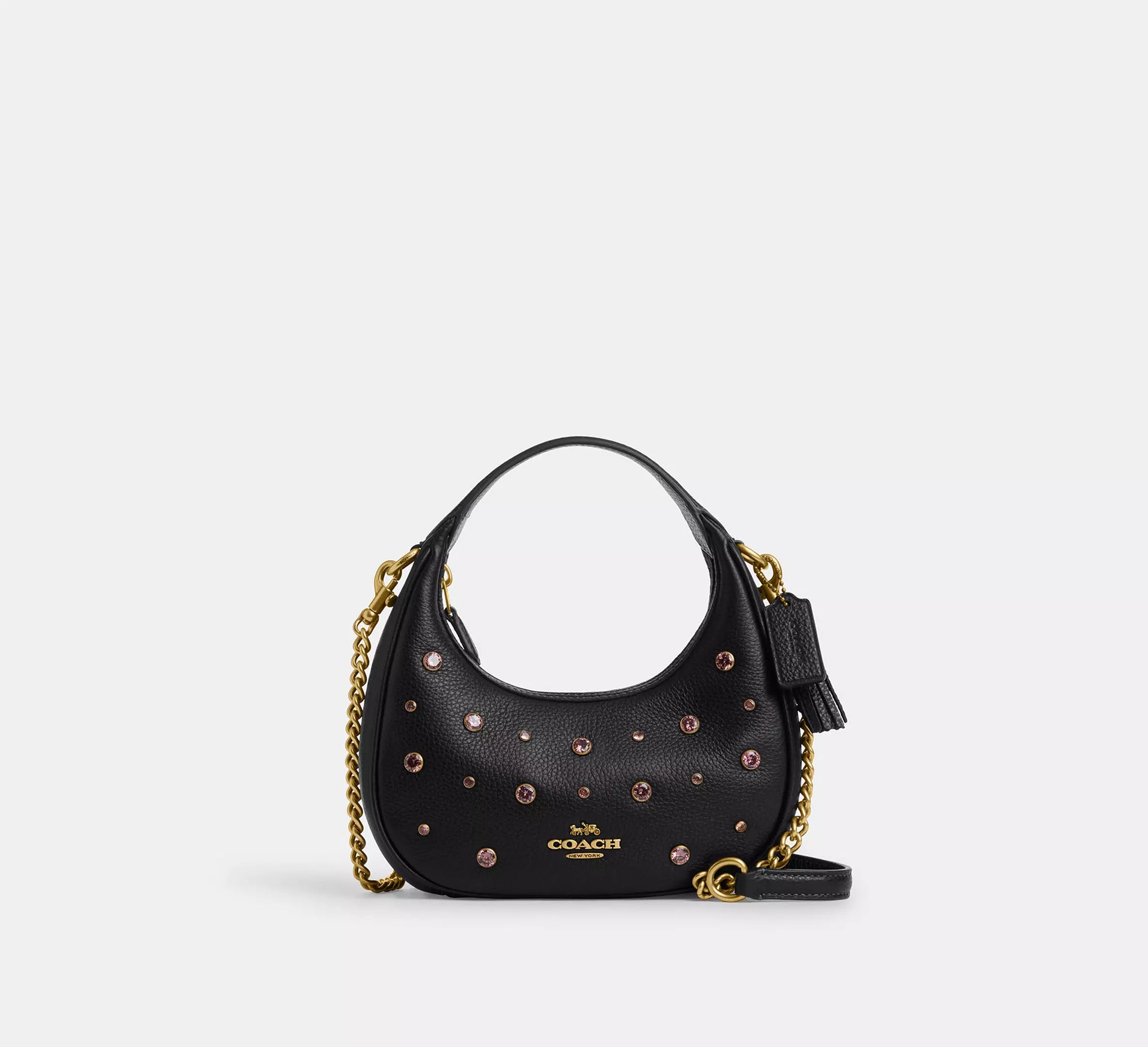 novelty leather/Brass/Black