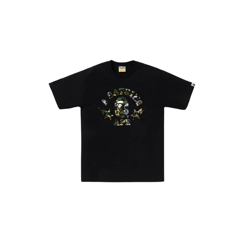 Bape 1st Camo Crazy STA College Tee Black