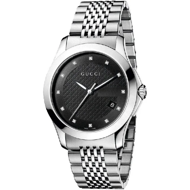 Gucci YA126405 G-Timeless Black Dial Men's Watch