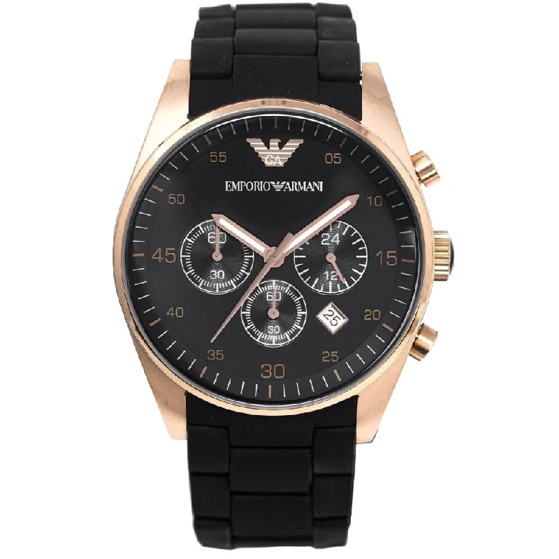 Emporio Armani AR5905 Men's Sportivo Watch Rose Gold