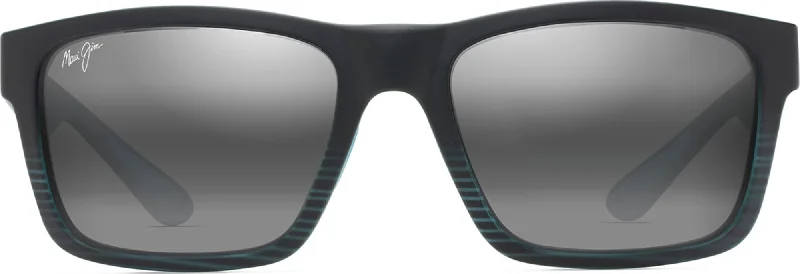 Black With Teal Stripes/Neutral Grey