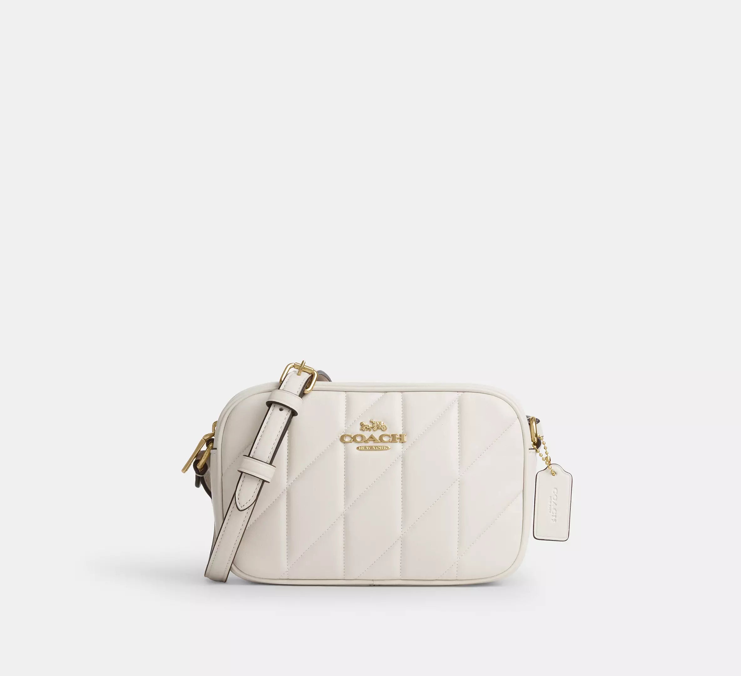 pebbled leather/Gold/Chalk