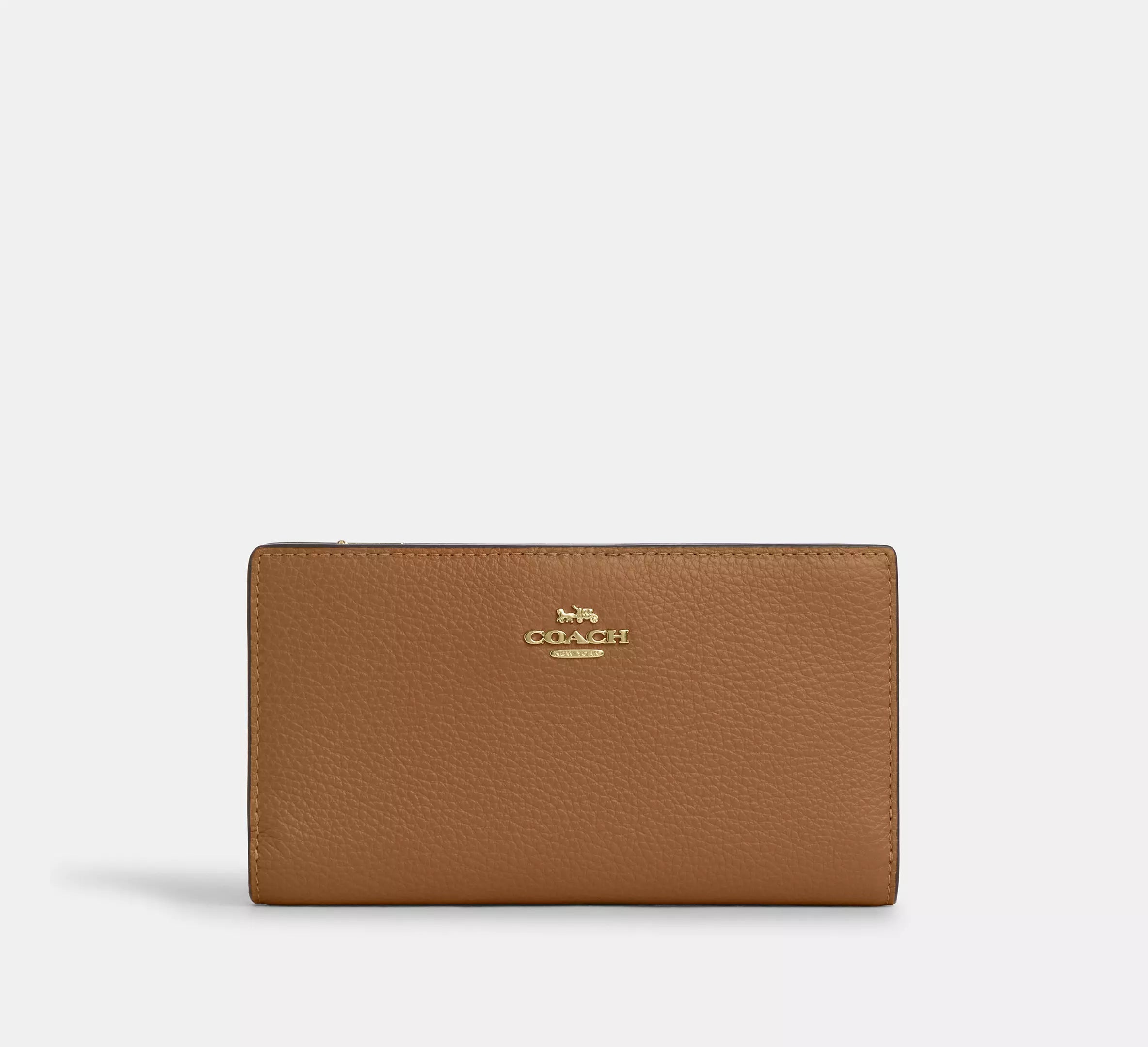 pebbled leather/Im/Honey Brown