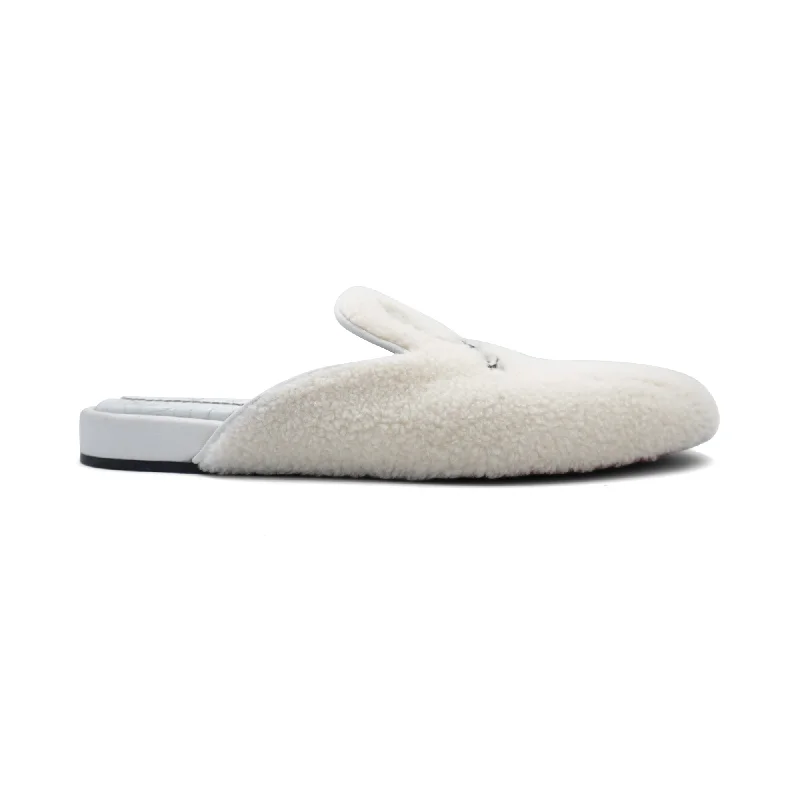 Christian Louboutin 'Coolito' Shearling Slides - Men's 40.5