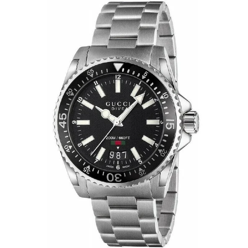 Gucci YA136301 Dive 40mm Stainless Steel Men's Watch