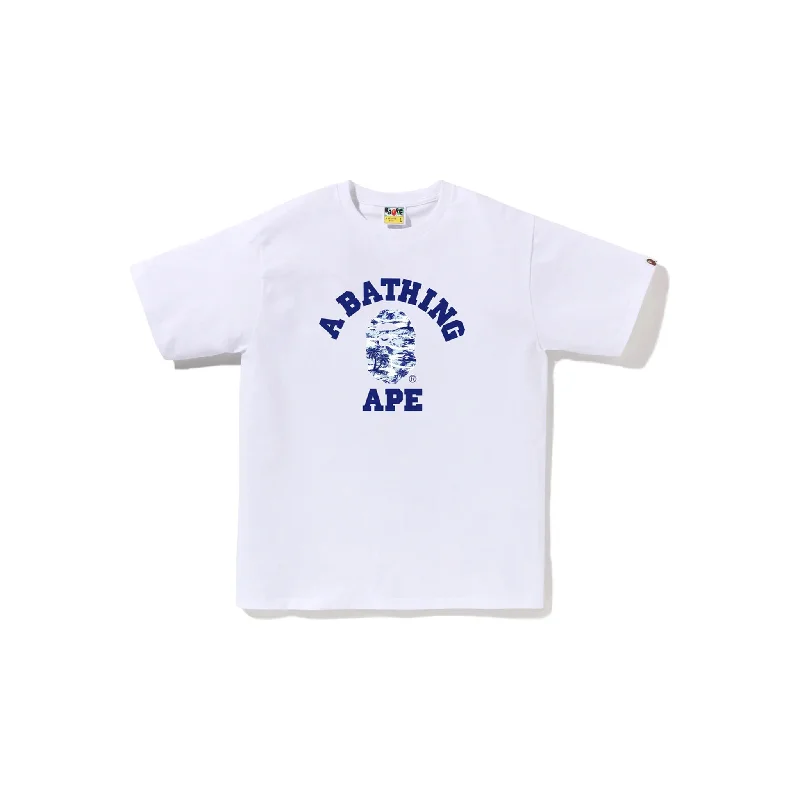Bape Palm Tree Camo College Tee White