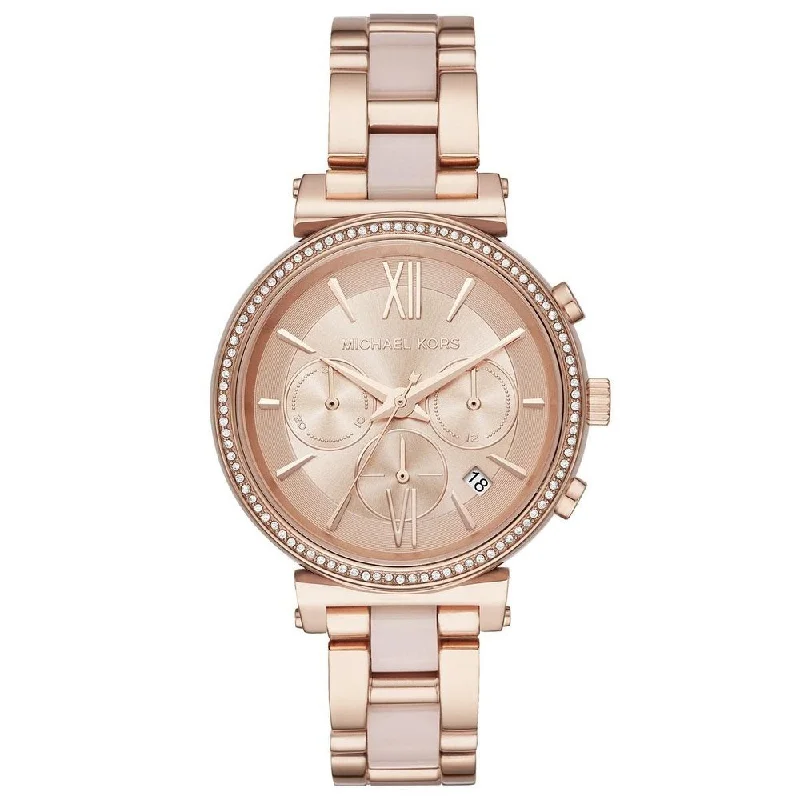 Michael Kors MK6560‎ Sofie Chronograph Rose Dial Ladies Watch