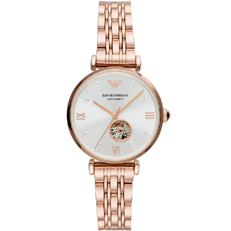 Emporio Armani AR60023 Gianni T-Bar Automatic Ladies Watch