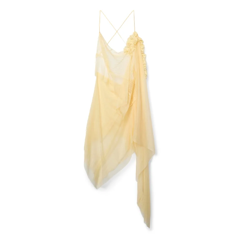 Dsquared2 Delicate Sheer Camisole (Dusty Banana)