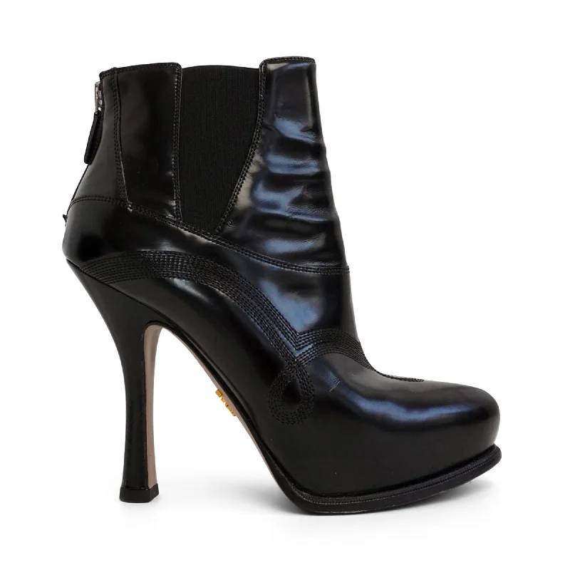 Prada Heeled Chelsea Boots - Women's 38.5