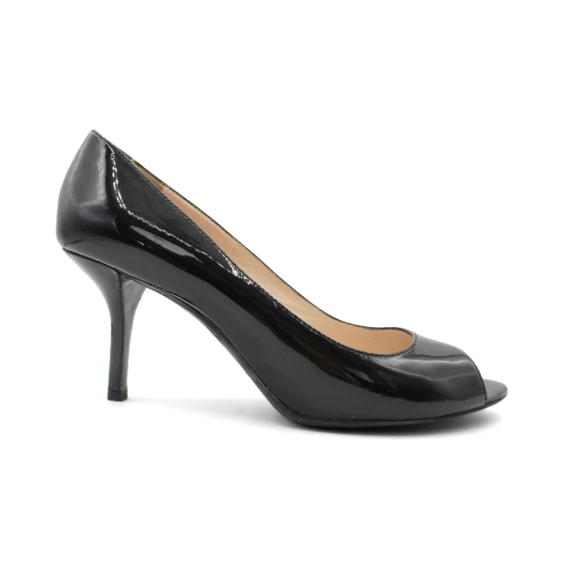 Prada Peep-Toe Heels - Women's 39.5